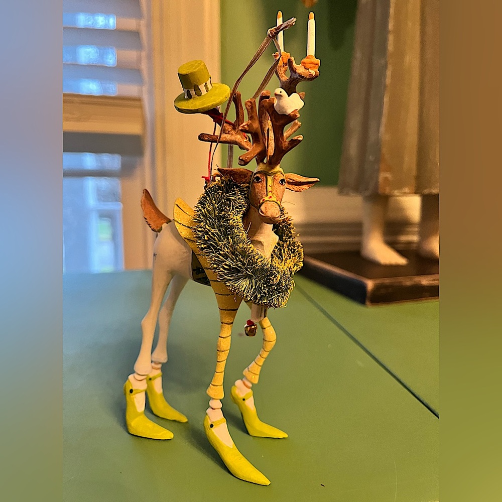 Collectible Dash Away Prancer Ornament, Patience Brewster by MacKenzie-Childs
